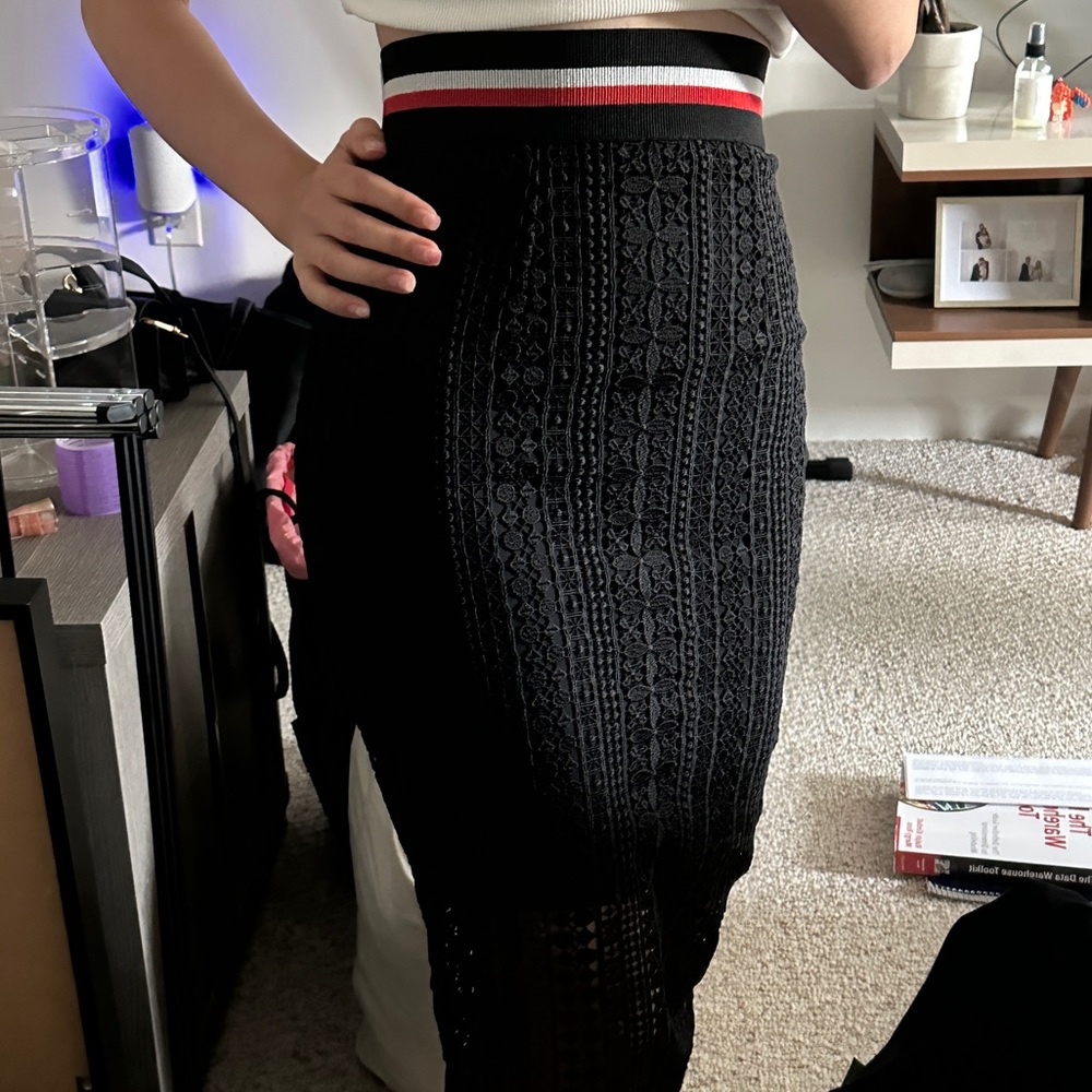 NWT Jolie by Edward Spiers Lace Midi Skirt
